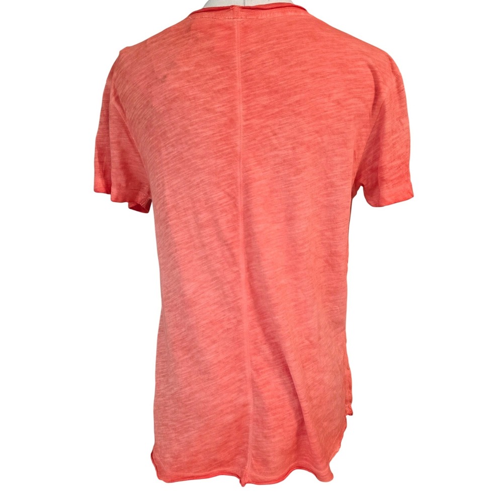 Maeve Anthropologie‎ Coral Slub V-Neck T-Shirt Size Small NWT 57192577 - Picture 5 of 7